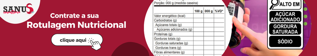 Contrate a sua rotulagem nutricional com a SANUS Consultoria.