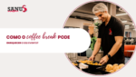 Mesa de coffee break para eventos e simpósios